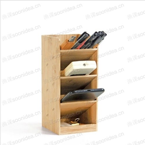 Desktop Bamboo Computer Monitor Riser Rack