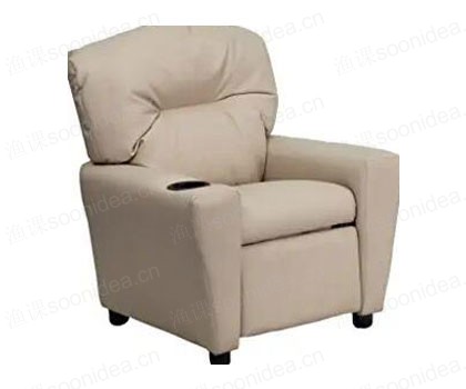 White leather sofa