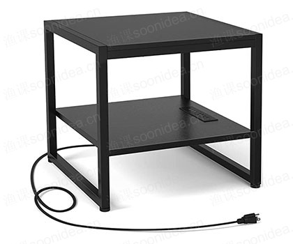Black stainless steel shelf