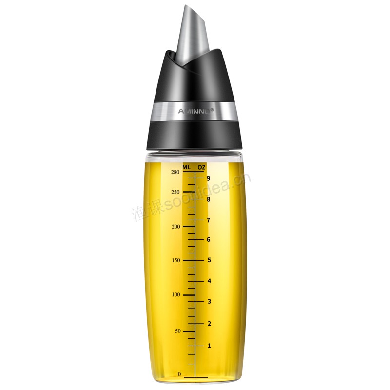 Kitchen High Borosilicate Glass Food Cooking Oil Vinegar Bottle