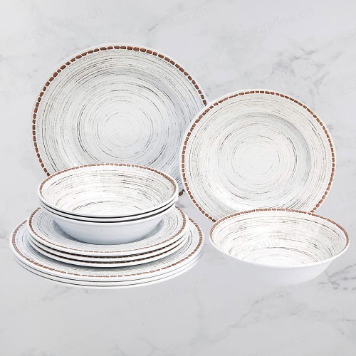 Ceramic dining plates