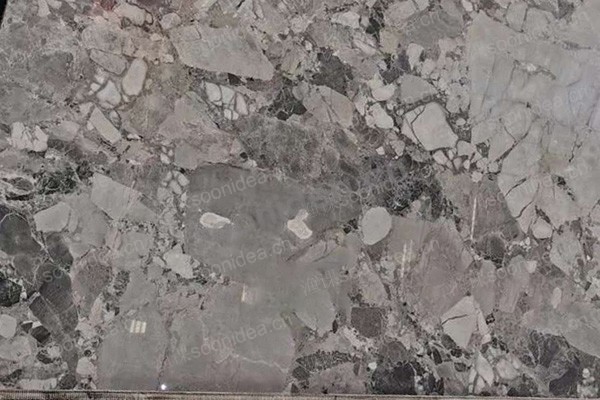 Multiple types of marble slabs