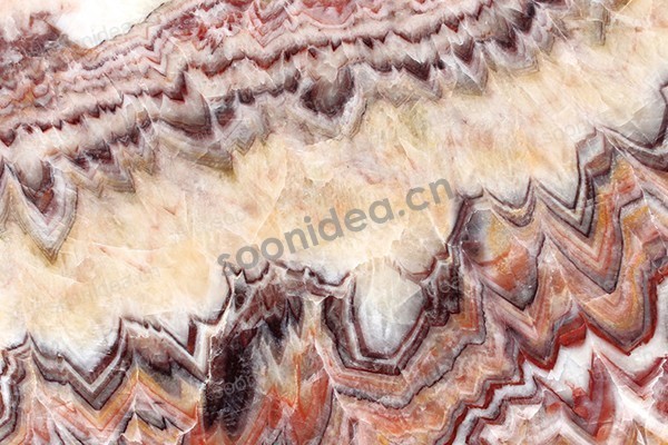Multiple types of marble slabs