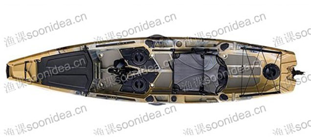 10FT Single Foot Pedal Fishing Kayak With Fast Speed