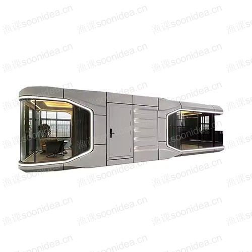 Portable prefabricated house mobile wheel modular container