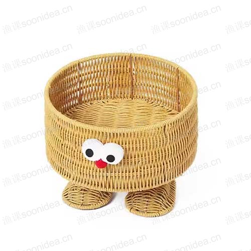 PP rattan fruit and bread basket