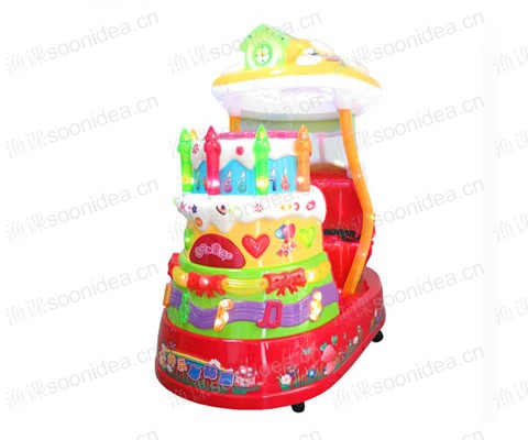 To show off the lights swing car - mushroo