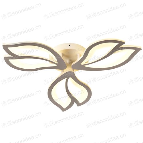 Nordic white LED artistic pendant light