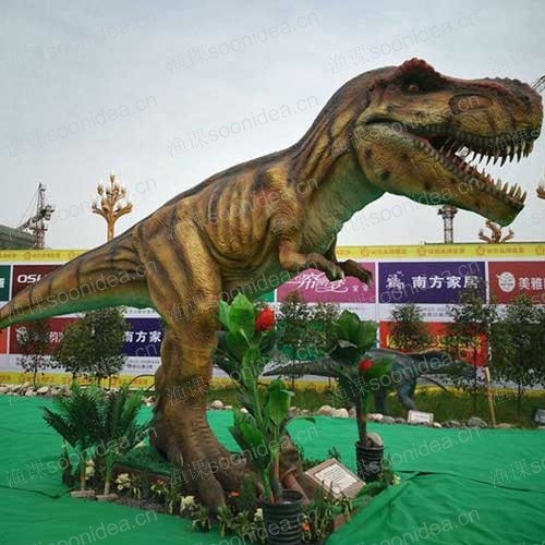 Jurassic Theme Park Realistic Animatronic Parasaurolophus Dinosaur