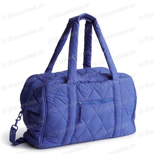 Fluffy nylon crossbody bag