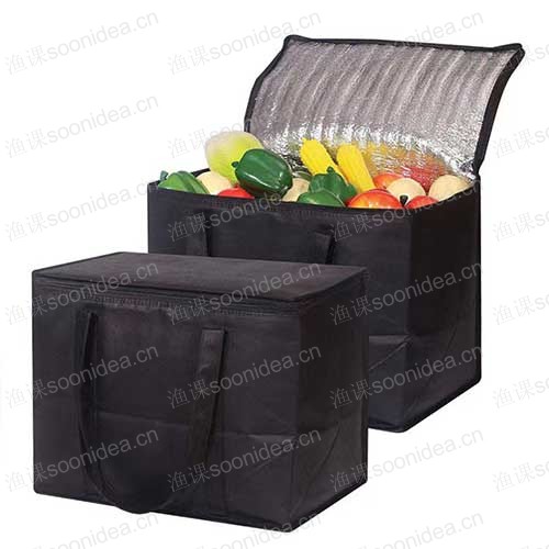 Aluminum foil non-woven food storage box
