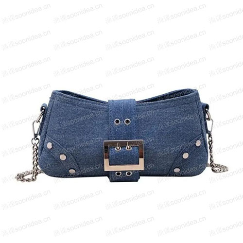 New denim women's shoulder crossbody bag