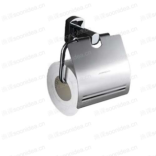 Toilet paper holder with waterproof cover