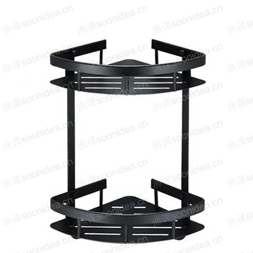 Aluminum bathroom rack