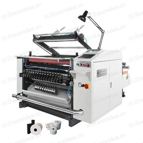 Roll printing cash register thermal paper roll automatic slitting machine
