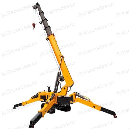 Mobile tracked hydraulic folding engine