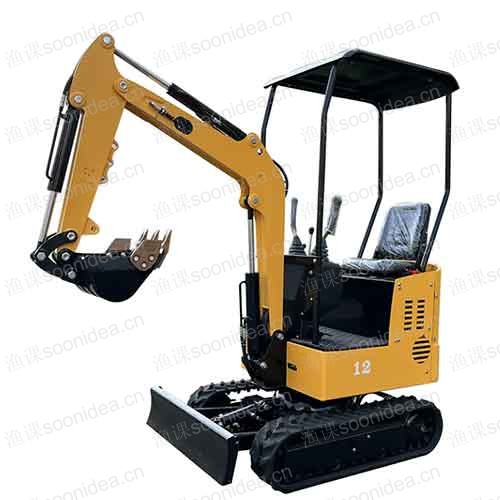 Compact Mini Excavator with Rubber Tracks