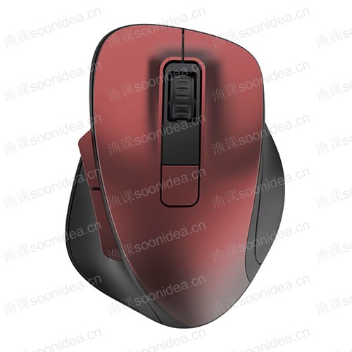 Dual mode ergonomic lightweight RGB backlit USB mouse