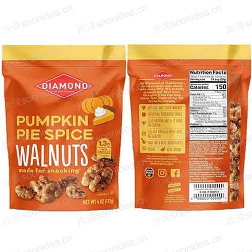 Plastic food packaging zipper bag