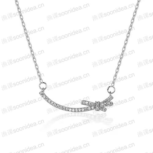 2SHE Jewelry Fashion I love You Forever Pink Heart Necklace