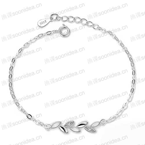 High Quality 925 Sterling Silver Adjustable Five Flower Bracelet