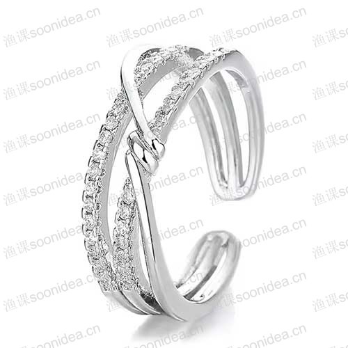 Hot Sale High Quality 925 Silver Shake Hands Couple Rings