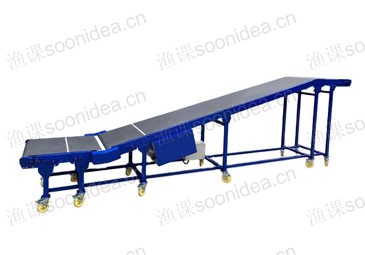Portable telescopic conveyor belt
