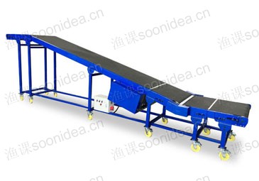 Portable telescopic conveyor belt