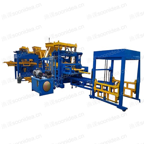 Small mobile brick machine